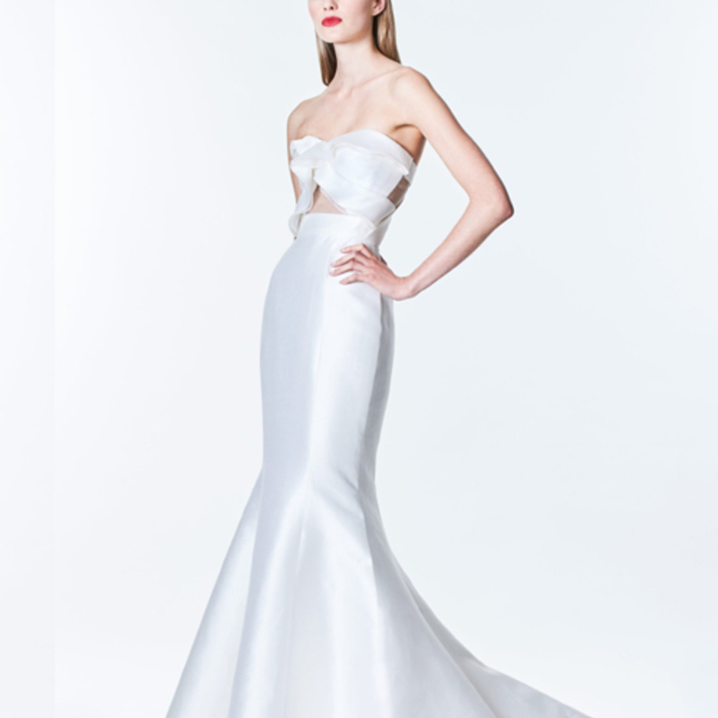 فستان بقصة ذيل السمكة من كارولينا هيريرا