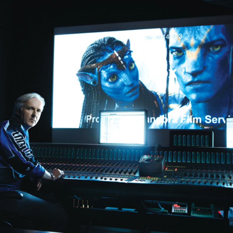 جميس كاميرون اثناء تصوير avatar