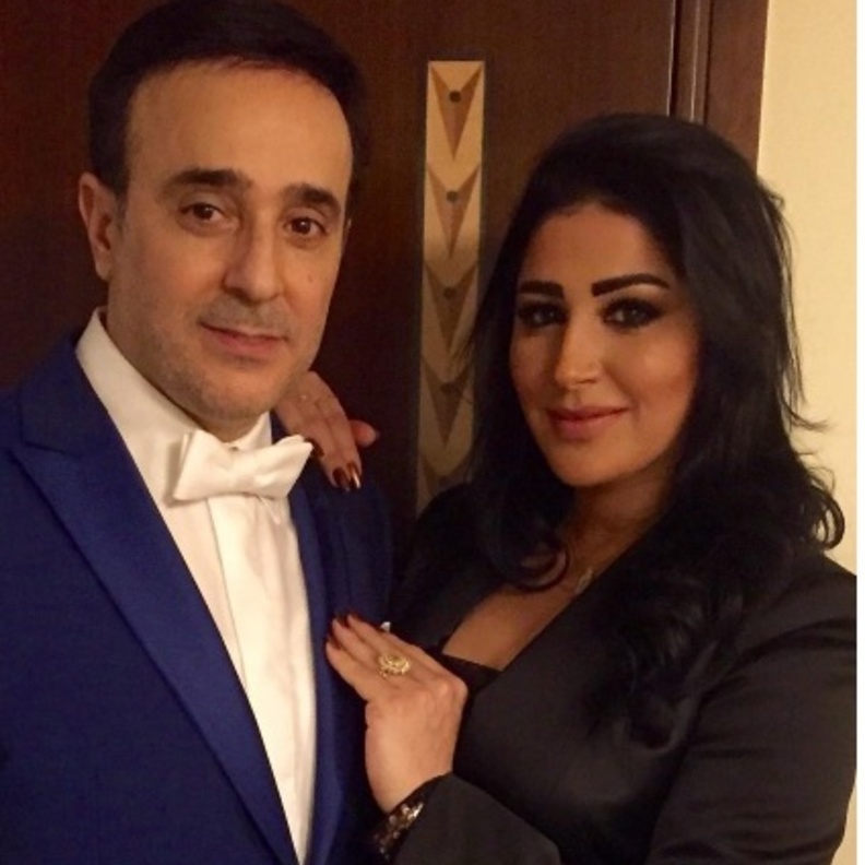صابر الرباعي وزوجته
