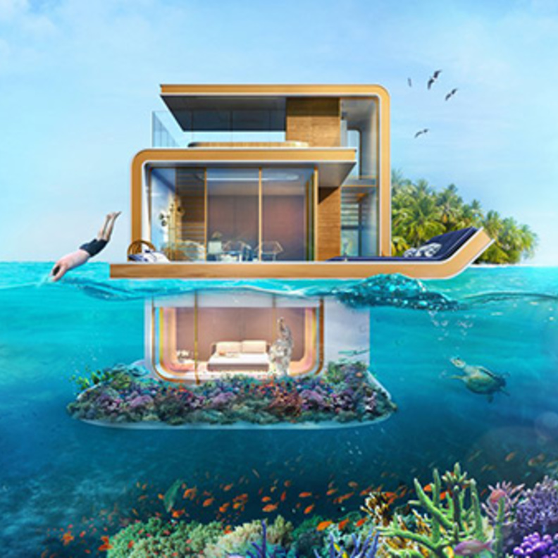 الفلل العائمة في دبي .. اتجاه جديد في عالم العقارات