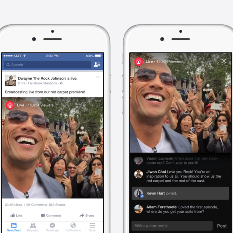 خدمة البث المباشرة Live من فيس بك فقط للمشاهير!