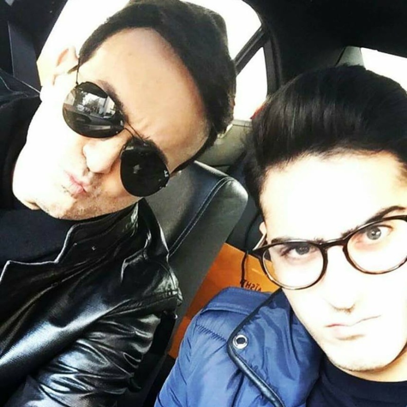 صابر الرباعي وابنه