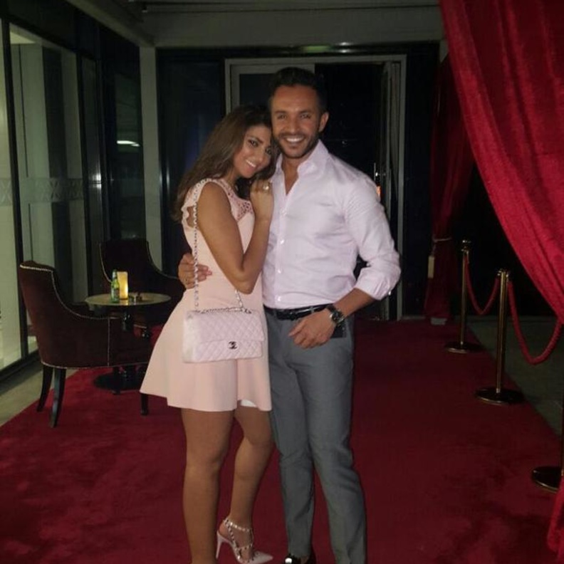 مريم سعيد وخطيبها