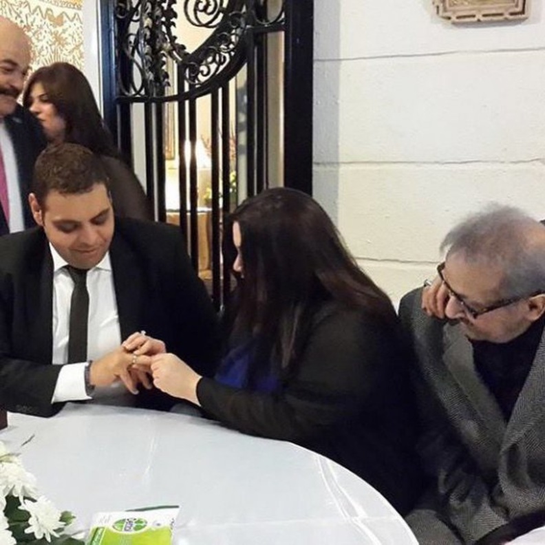 صورة من خطوبة سارة نور الشريف 