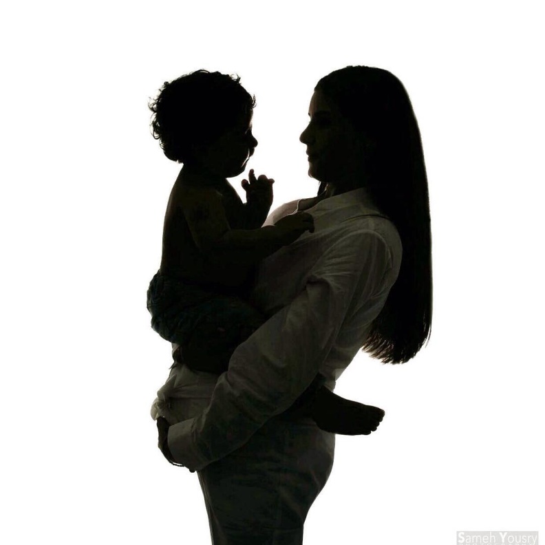 ريهام أيمن وابنها