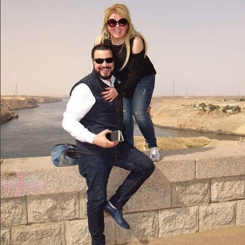 مها احمد وزوجها 2017