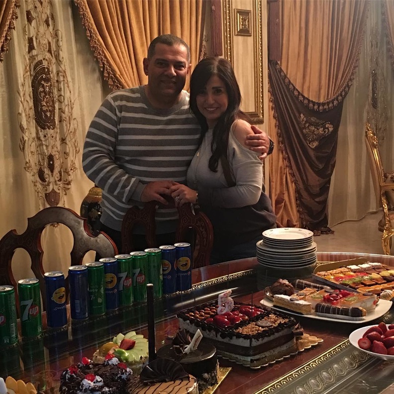 أمل رزق وزوجها