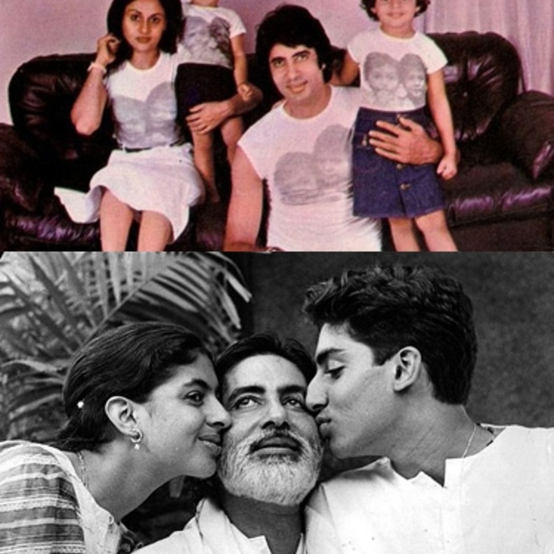 أميتاب باتشان (Amitabh Bachchan) – شويتا (Shweta) وأبهيشيك (Abhishek)