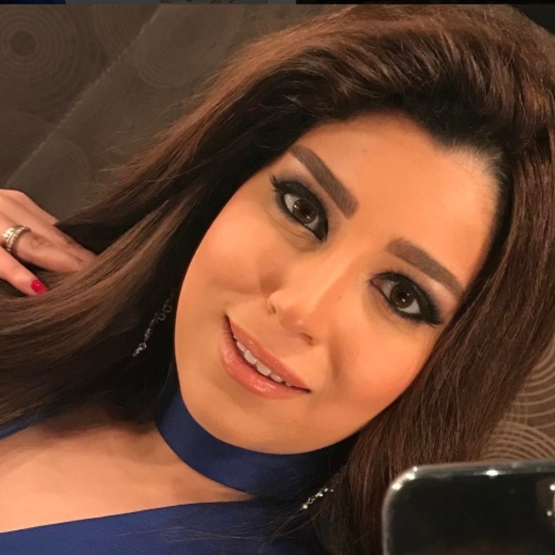 آيتن عامر تحتفل بعيد زواجها الثاني