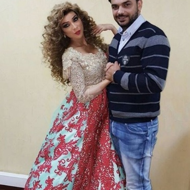 دنيا بطمة وزوجها 2017