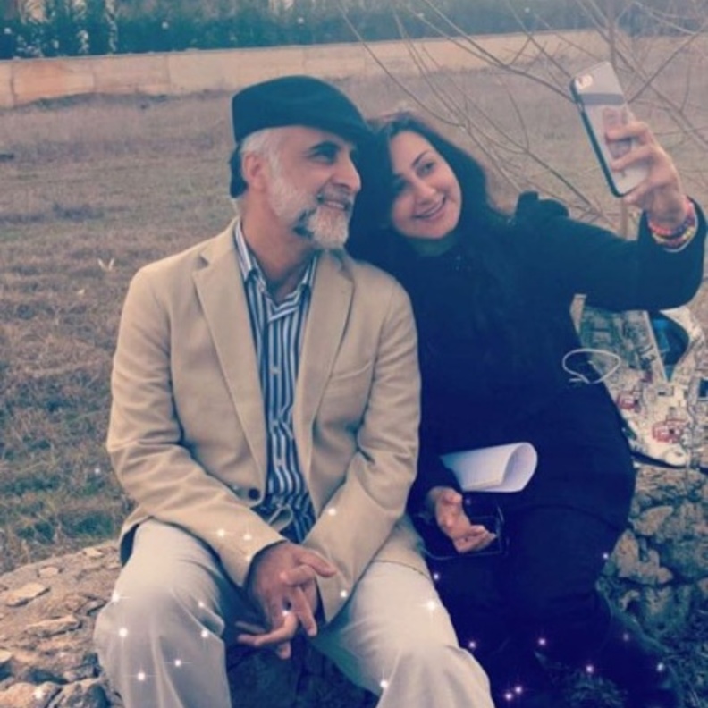 هيفاء حسين وزوجها 2017