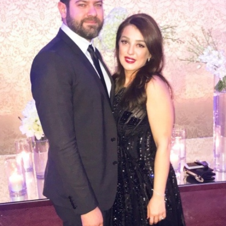 العروسان كندة علوش وعمرو يوسف 2017