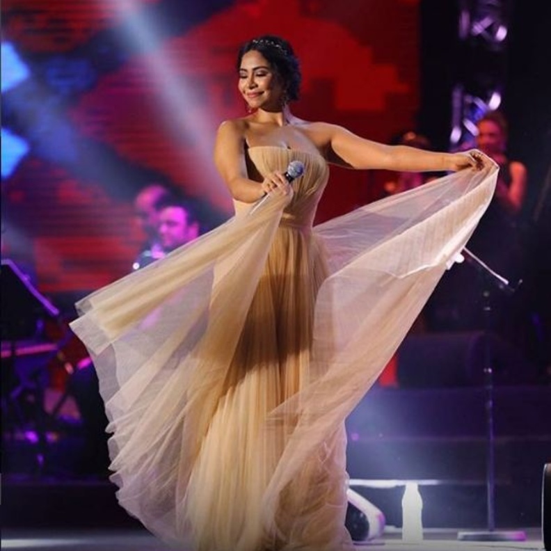 اطلالة شيرين عبد الوهاب في مهرجان القبيات