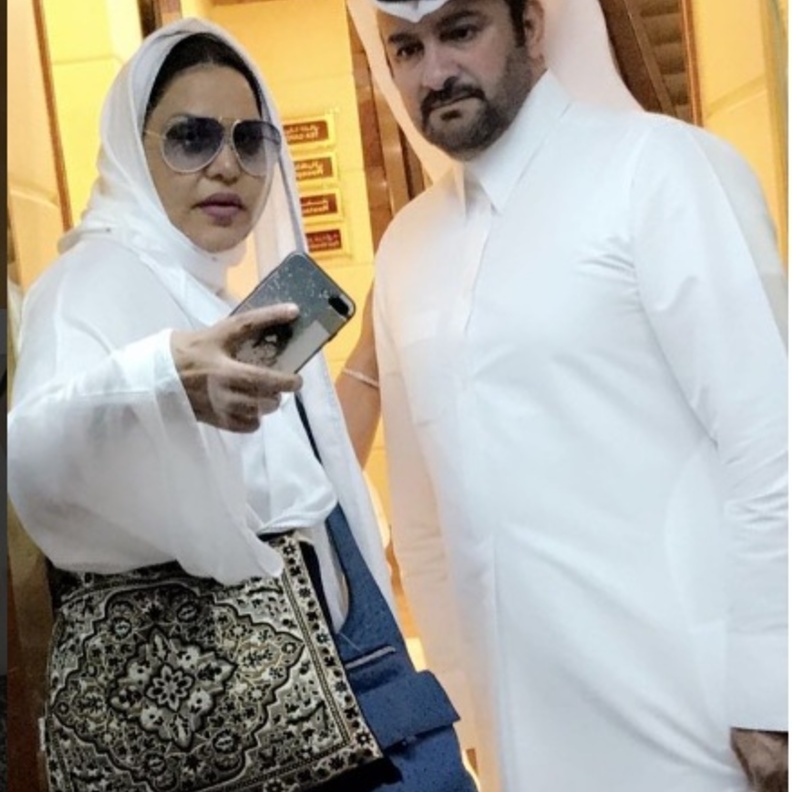 أحلام وزوجها مع مبارك الهاجري