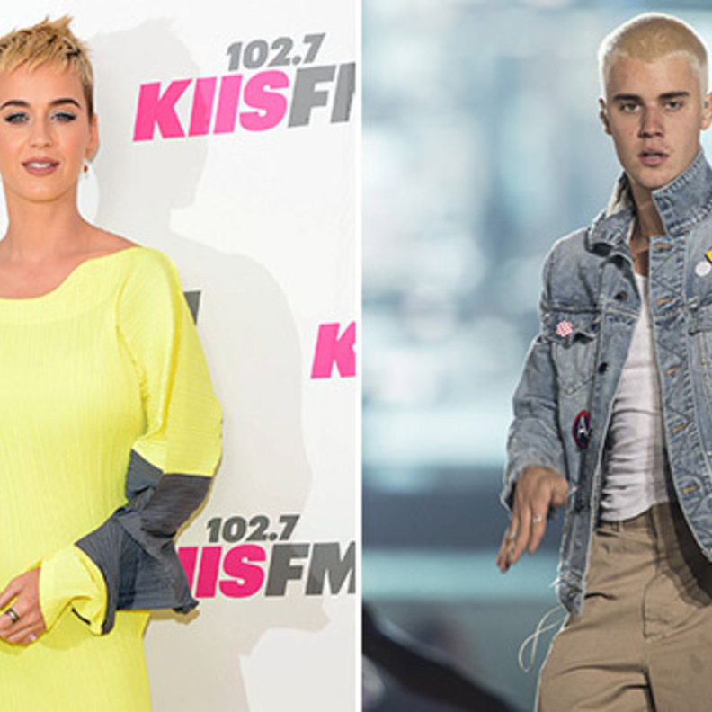 جاستن بيبر وكاتي بيري