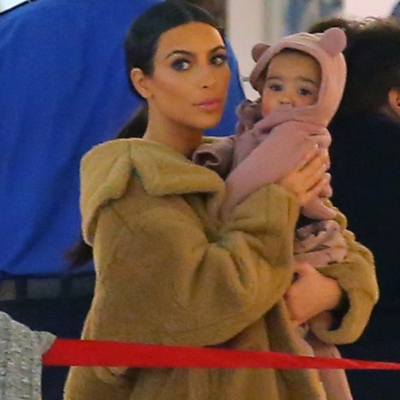 kim and baby