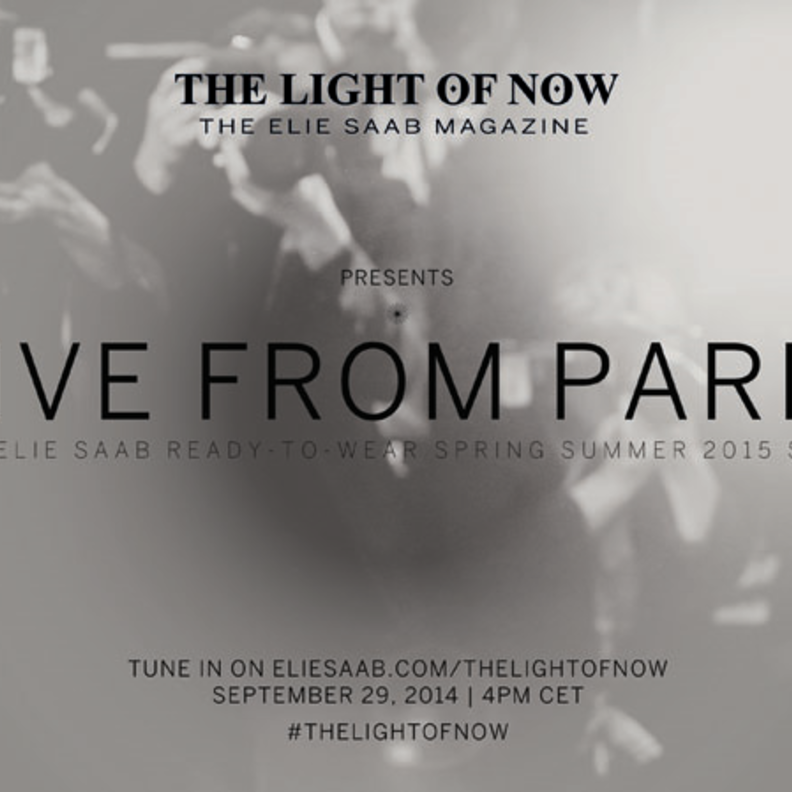 بث مباشر لعرض أزياء إيلي صعب  Elie Saab لربيع 2015