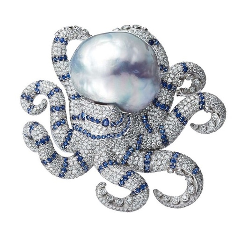 بروش الماس و احجار كريمة من تصميم نيفاني 