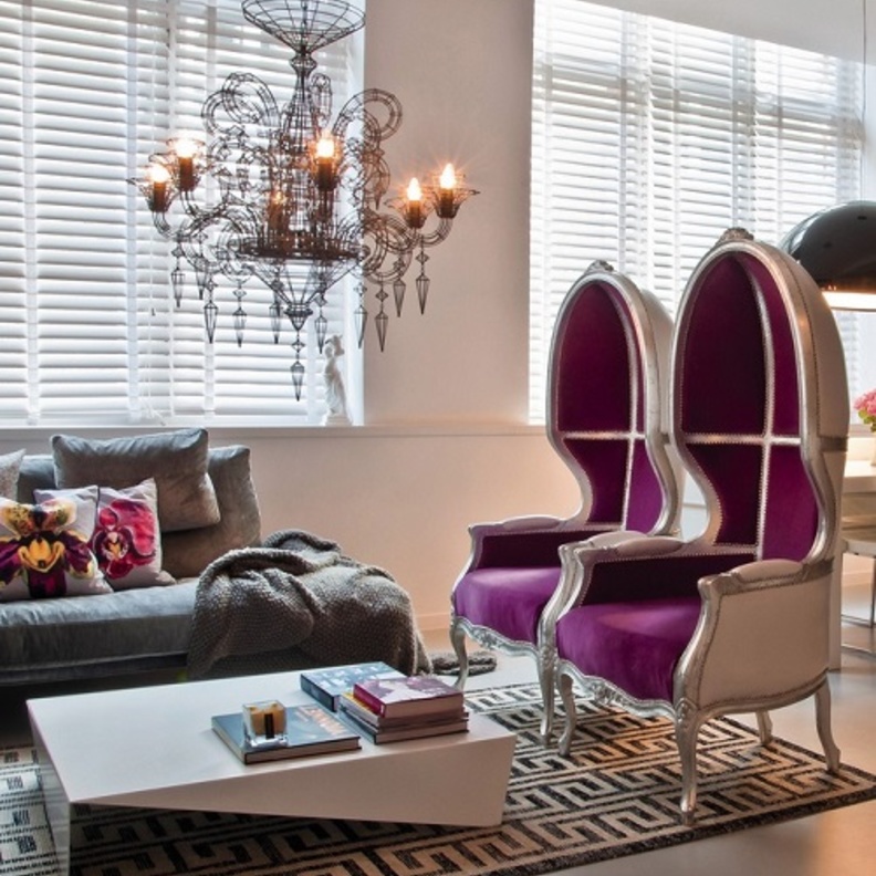 الرمادي مع الأصفر في غرفة النوم 