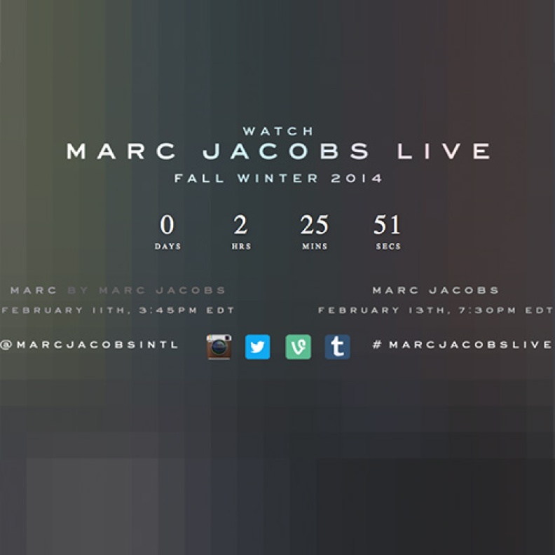 Marc By Marc Jacobs FW14 - Livestreaming