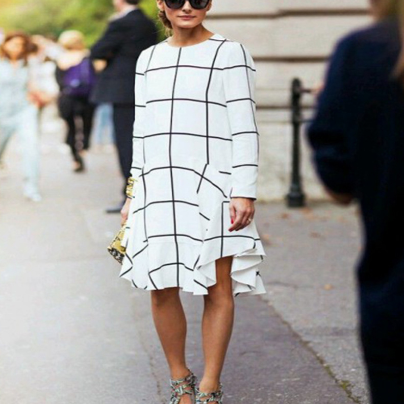 فستان باللونين الأسود والأبيض اختاريه لاطلالة أنيقة وعصرية