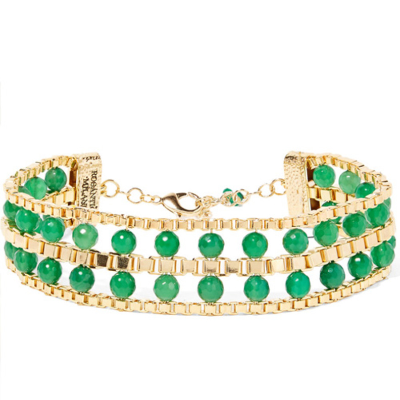 Rosantica عقد من الكريستال الملون من