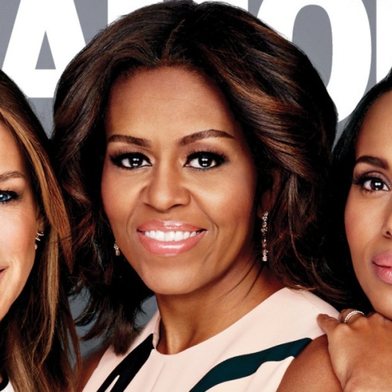 ميشيل أوباما وكيري واشنطن وسارة جسيكا باركر 