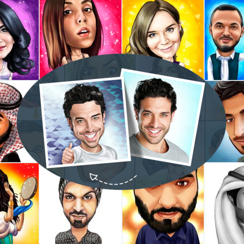 احصلي على صورتك الكرتونية من موقع photolamus