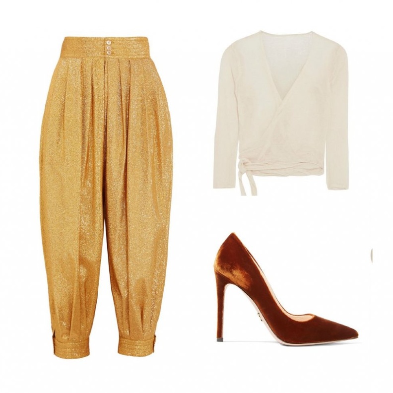 أسلوب راقي وملفت بالسروال الأحمر الأنيق.