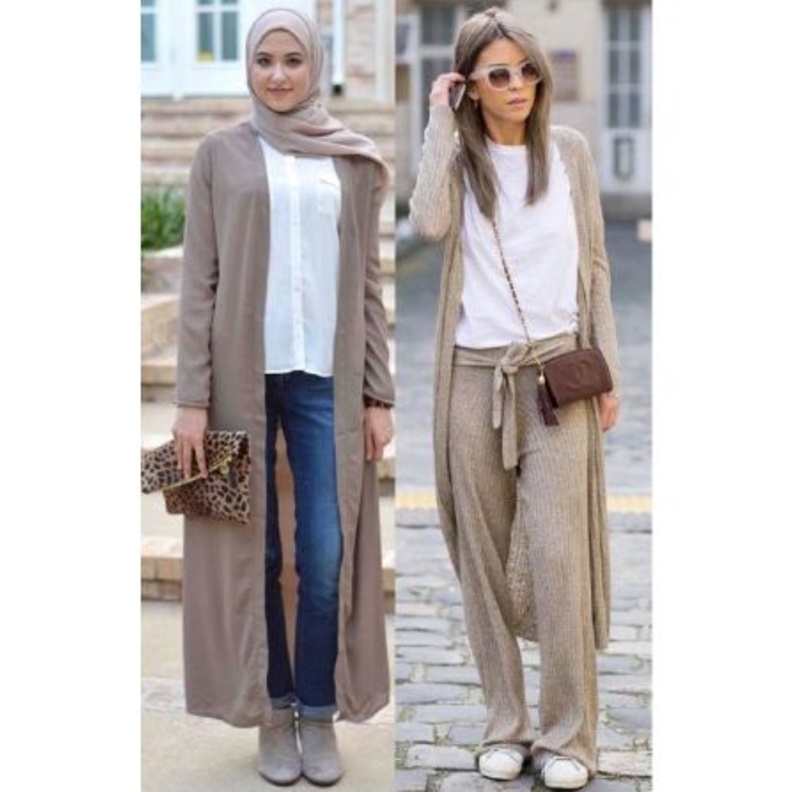 عارضة الأزياء الشهيرة روزي اختارت كارديغان ناعم بلون البيج ونسقته مع ليغينغ جلدي وحذاء انكل مرصع بالقطع المعدنية