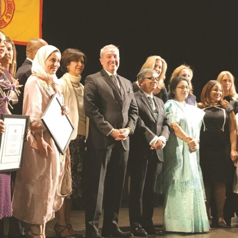 رشا البواردي سعودية كرِمت في يوم المرأة العالمي في نيويورك