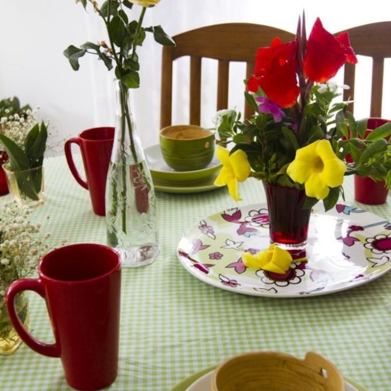 ألوان الباستيل في ديكورات موائد العيد