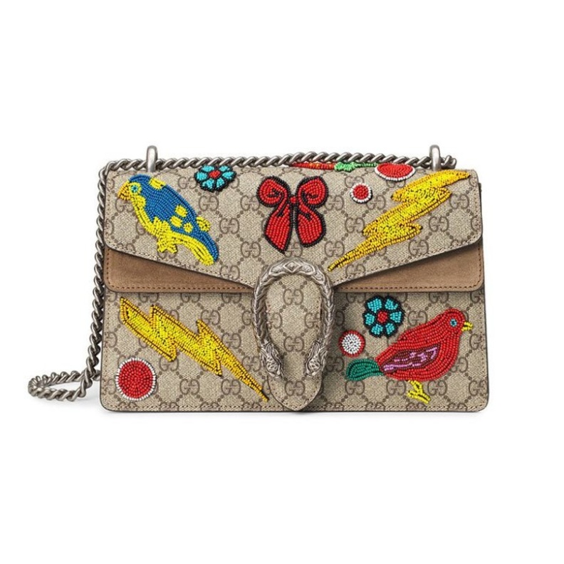 قميص GUCCI Hydrangea print silk