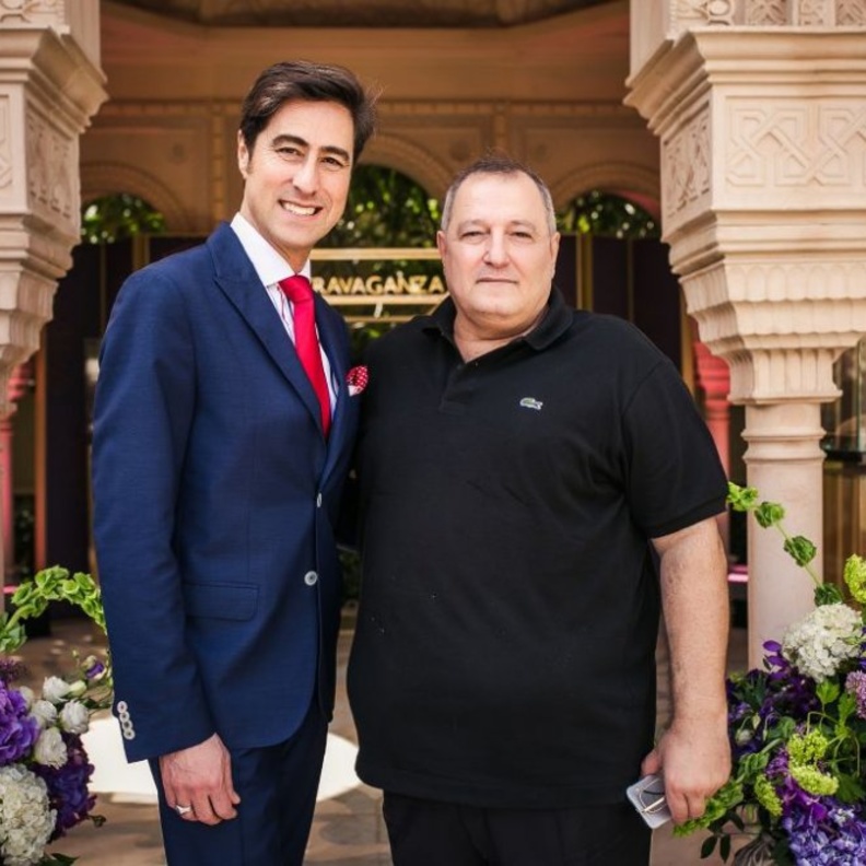 مدير التحرير عدنان الكاتب مع مدير بولغري Giampaolo Della Croce