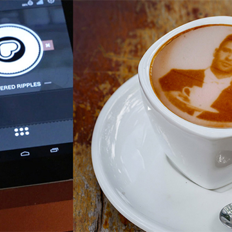 بالفيديو: " ريبل ميكر" .. تطبع صورتك على قهوتك!