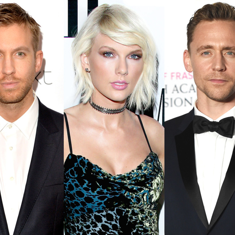 تايلور سويفت و توم هيدليستون و كالفين هاريس 