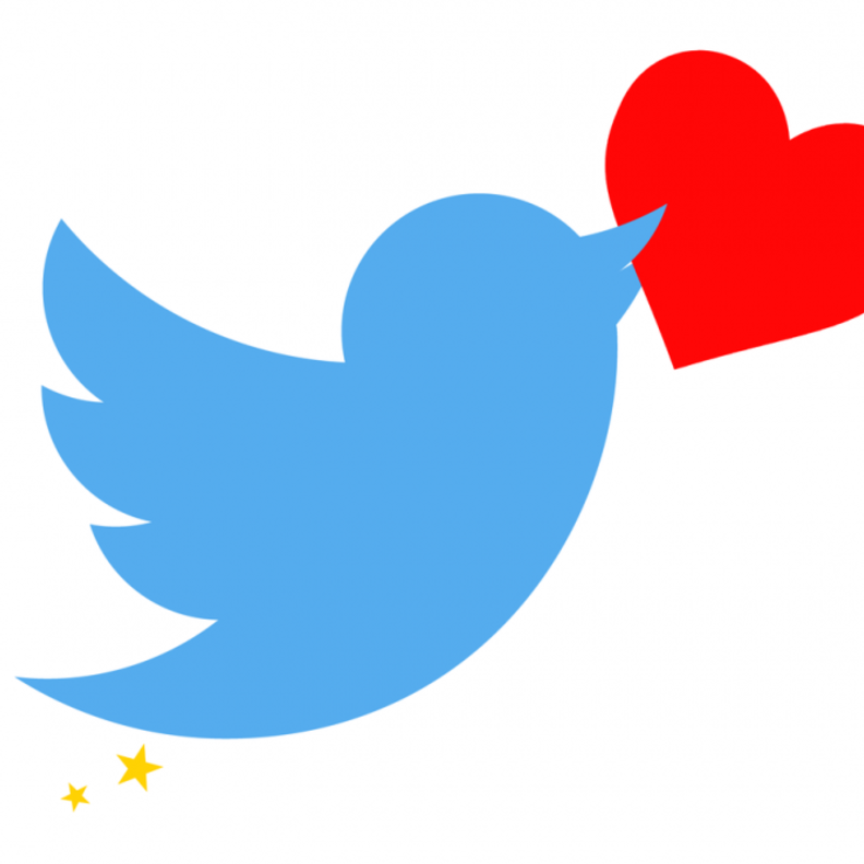 القلب علامة المفضلة في تويتر بدلاً من النجمة!