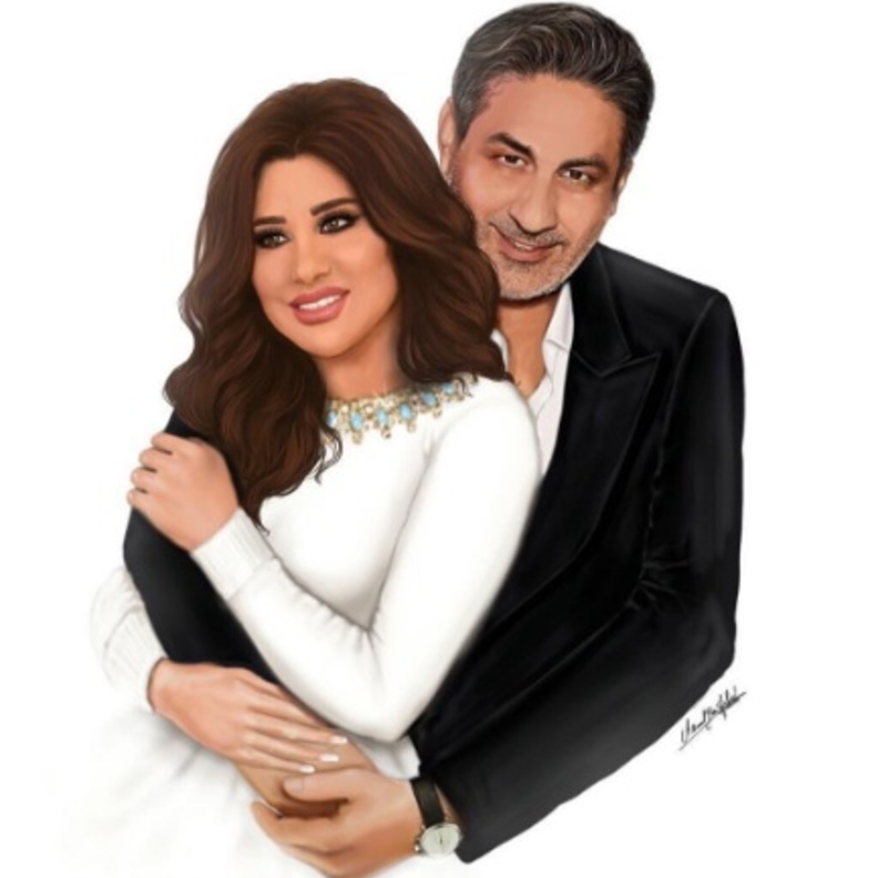 نجوى كرم مع شقيقها
