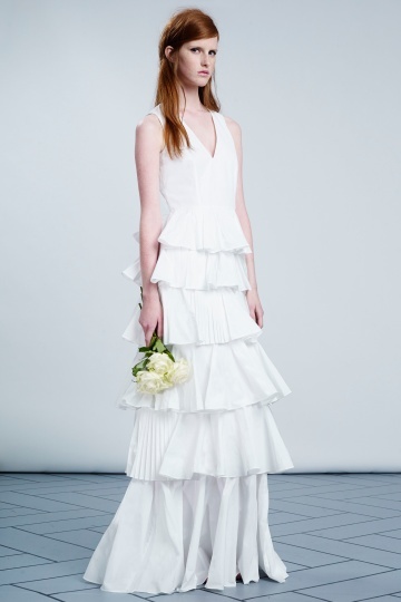 Viktor & Rolf فستان طويل بطبقات كشكش ناعمة