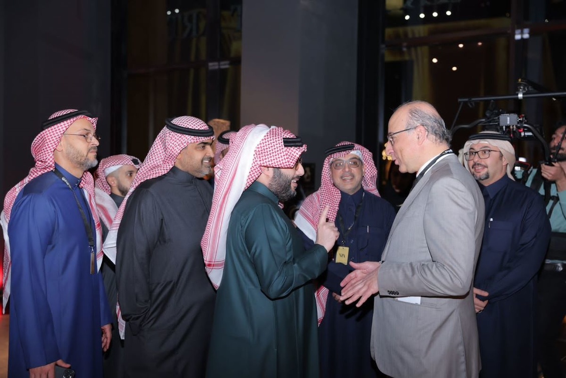 جانب من الحضور في حفل تدشين منطقة فيا رياض