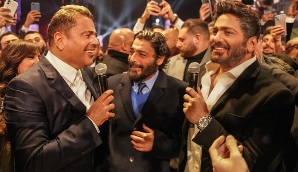 النجوم في زفاف الفنان أحمد عصام