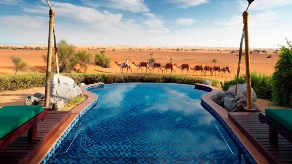  أجواء ساحرة لعشاق الطبيعة البكر في منتجع المها الصحراوي. 