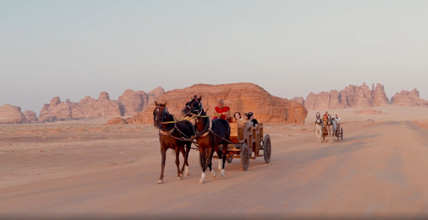  تجربة عربات الخيل في الحِجر 