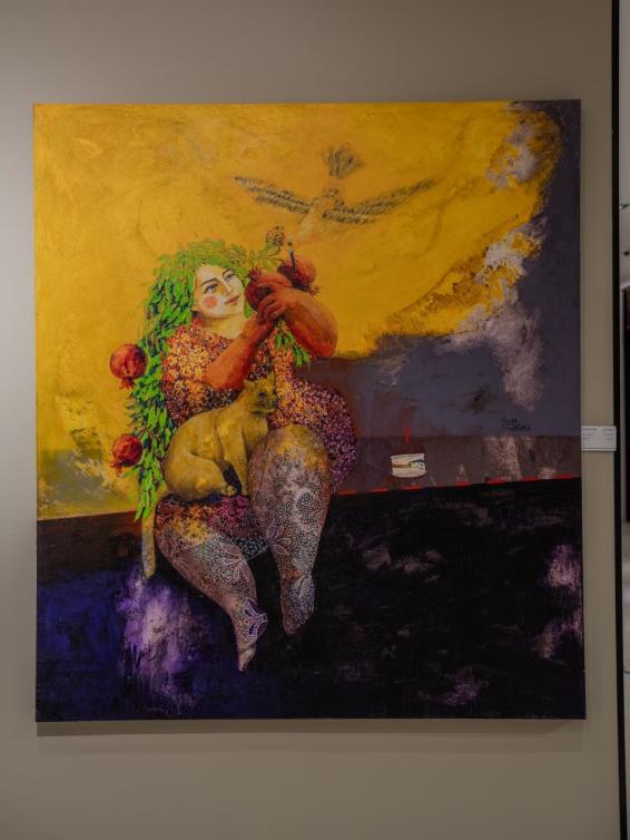  من لوحات معرض سلوى Space