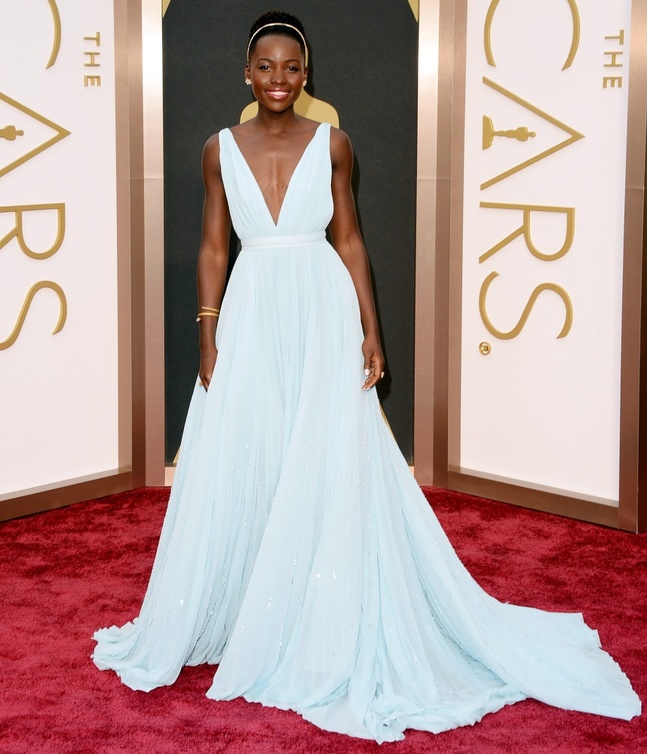 Lupita N'Yongo in Prada gown