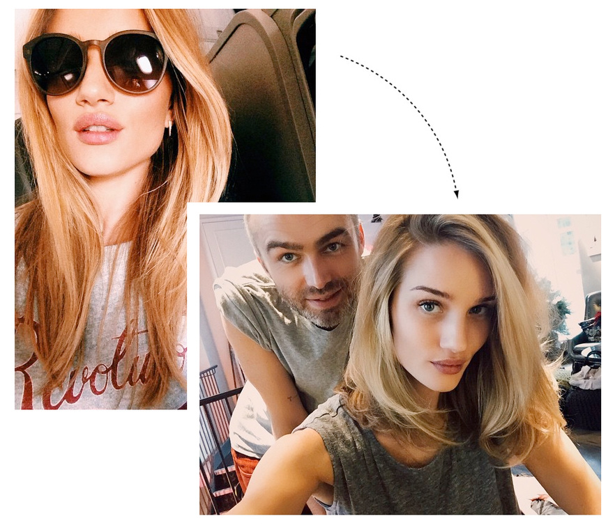 روزي هنتنجتون وايتليتقص شعرها الطويل