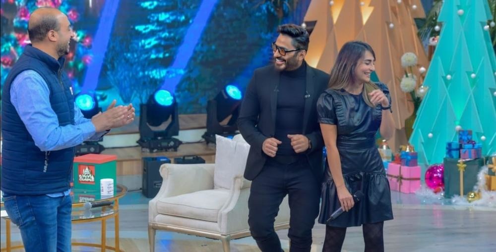 تامر حسني في برنامج "معكم" لمنى الشاذلي