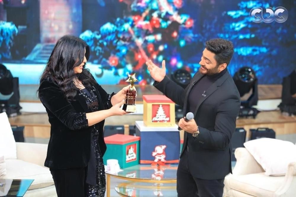 تامر حسني ومنى الشاذلي