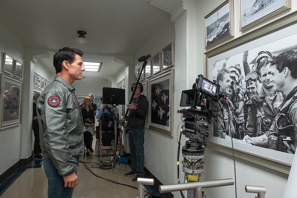 توم كروز في كواليس فيلم "Top Gun: Maverick"
