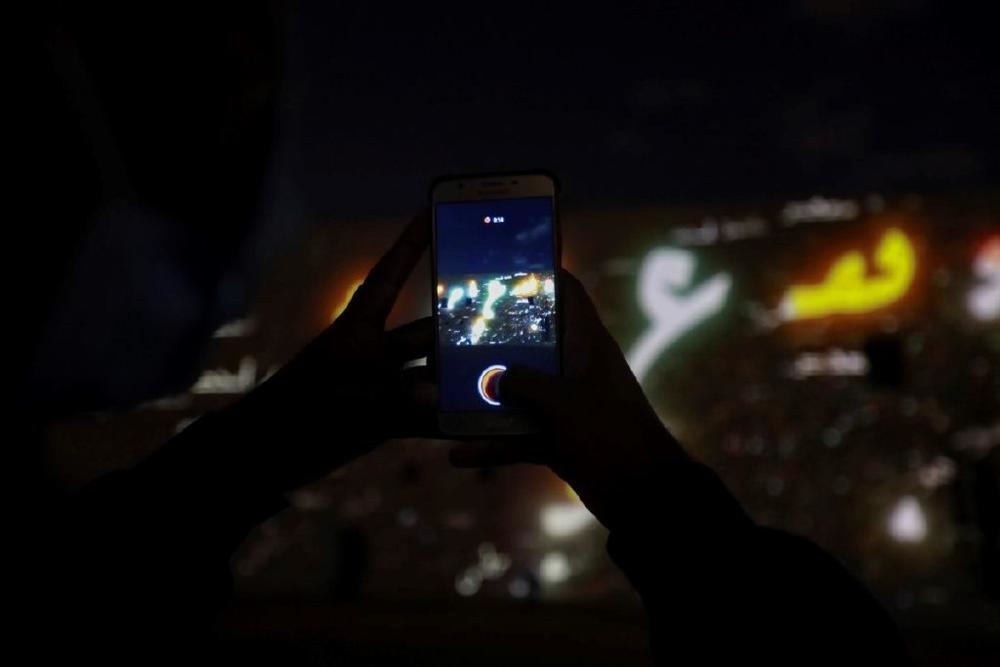 عروض ضوئية مستوحاة من هوية الخط العربي من هيئة التراث احتفاء بتسجيل الخط العربي في اليونسكو